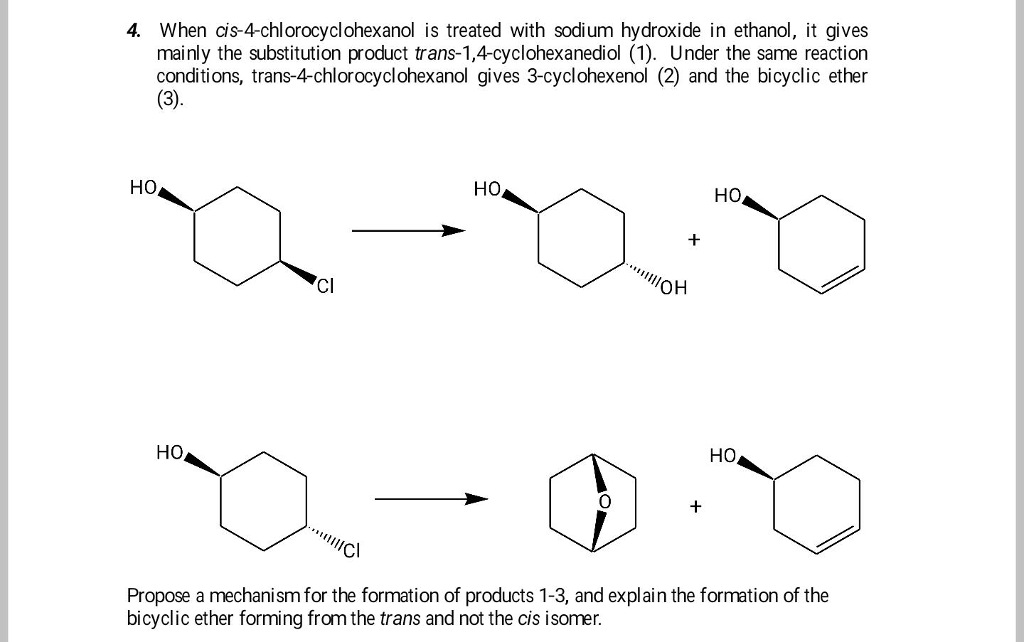 Solved 4. When Cis-4-chlorocyclohexanol Is Treated With | Chegg.com