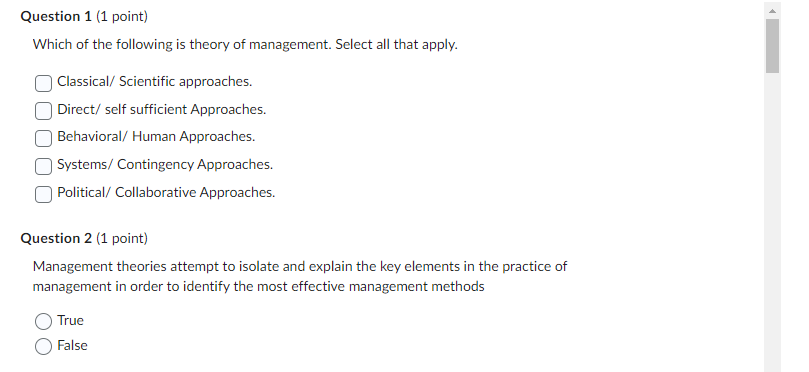 Solved Which Of The Following Is Theory Of Management. | Chegg.com