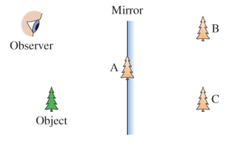 Solved An object is placed in front of a mirror. The