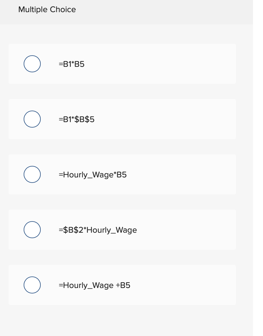 Solved A Spreadsheet Modeler Is Creating A Spreadsheet To Chegg