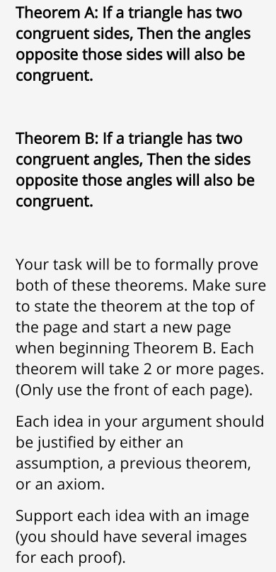 if two sides of a triangle are congruent then the