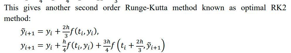 Solved Use the Runge-Kutta method of order second Use law | Chegg.com