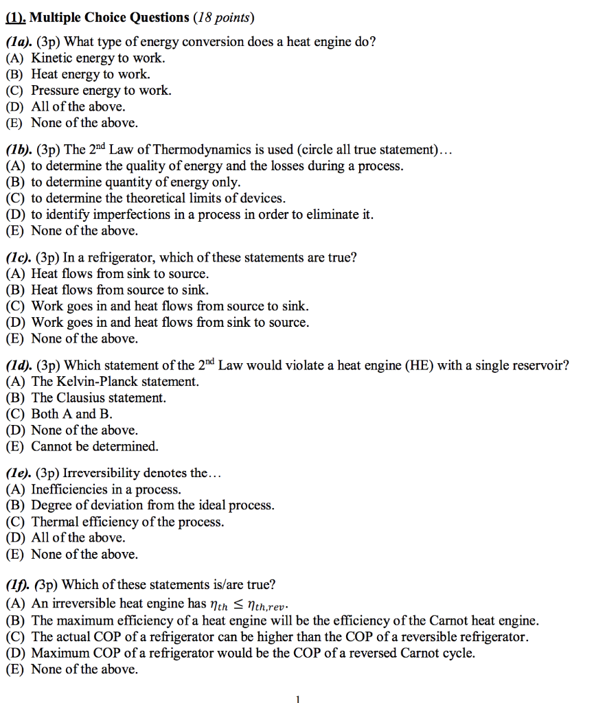 240 Important Internal Combustion Engines MCQ Question and Answer