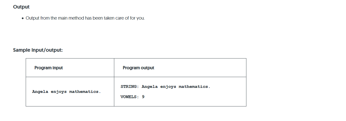 Solved Once more, all input and output has been taken care | Chegg.com
