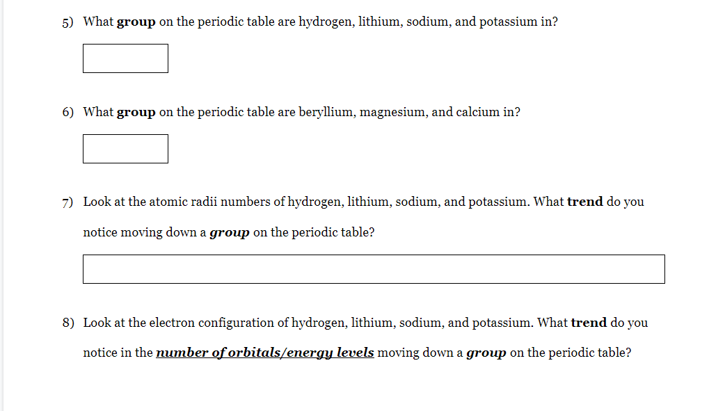 Solved Part 1: 1. Use the Periodic Table to find the | Chegg.com