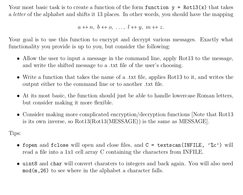Solved Your most basic task is to create a function of the | Chegg.com