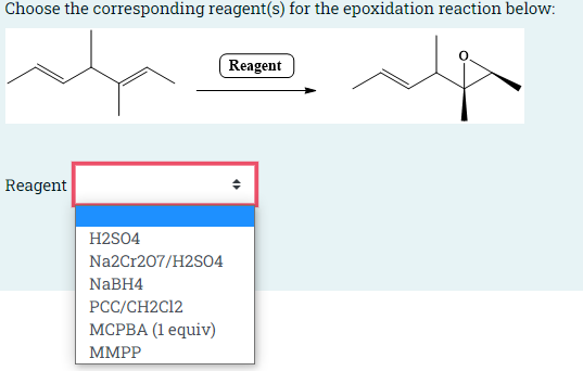 Solved Choose The Corresponding Reagent S For The Chegg Com