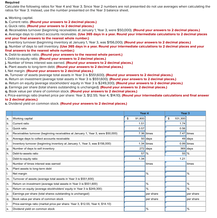 Solved Financial Statements For Thornton Company | Chegg.com