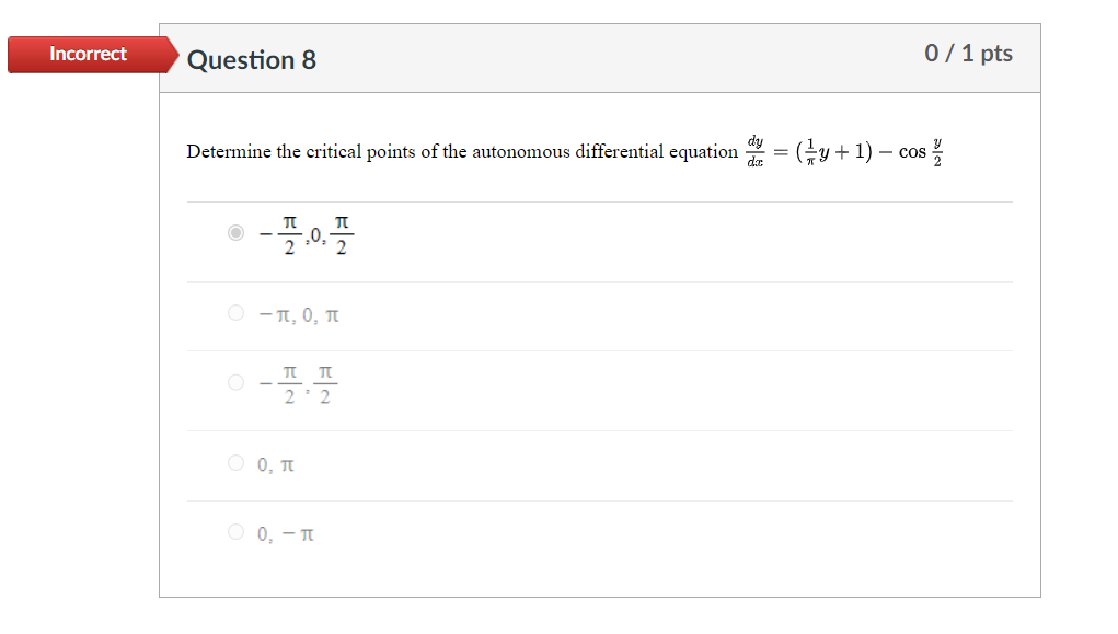Solved Determine the critical points of the autonomous | Chegg.com