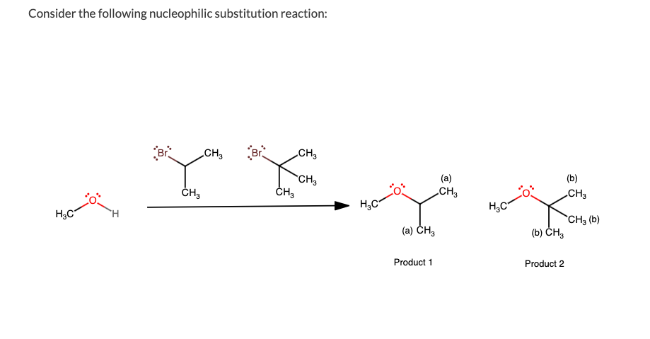 Solved Consider the following nucleophilic substitution | Chegg.com