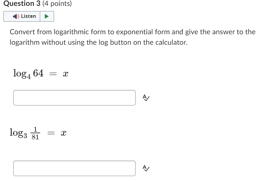 Logarithmic form deals calculator