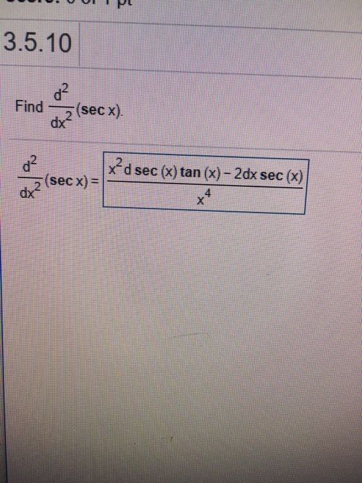 sec 2 x dx is equal to