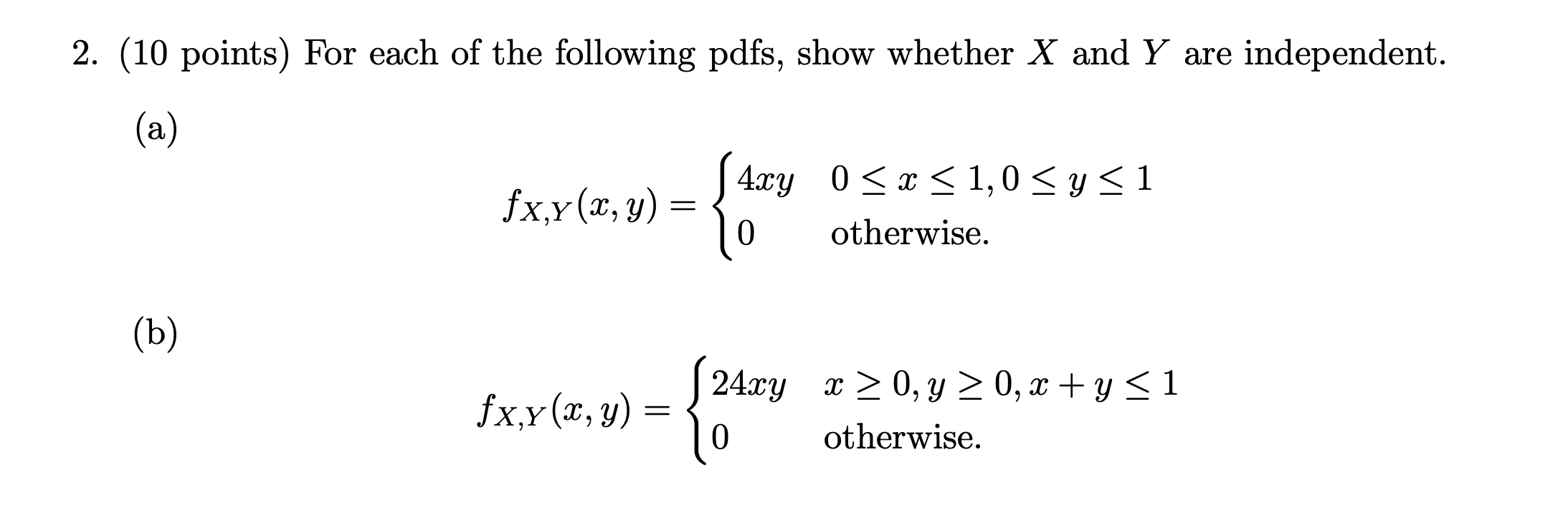 solved-for-each-of-the-following-pdfs-show-whether-x-and-y-chegg