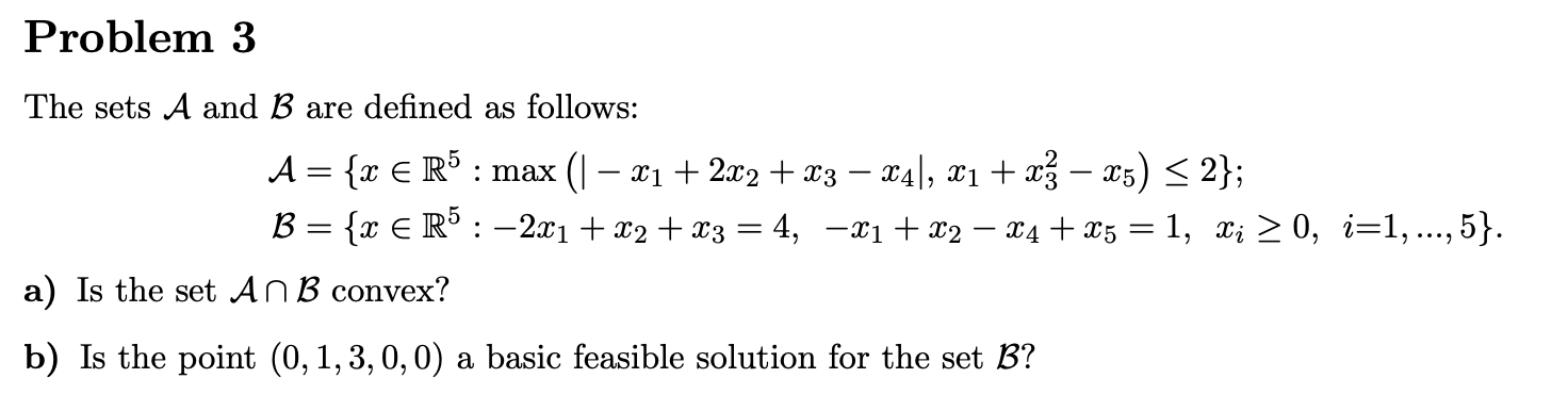 Solved The Sets A And B Are Defined As Follows: | Chegg.com