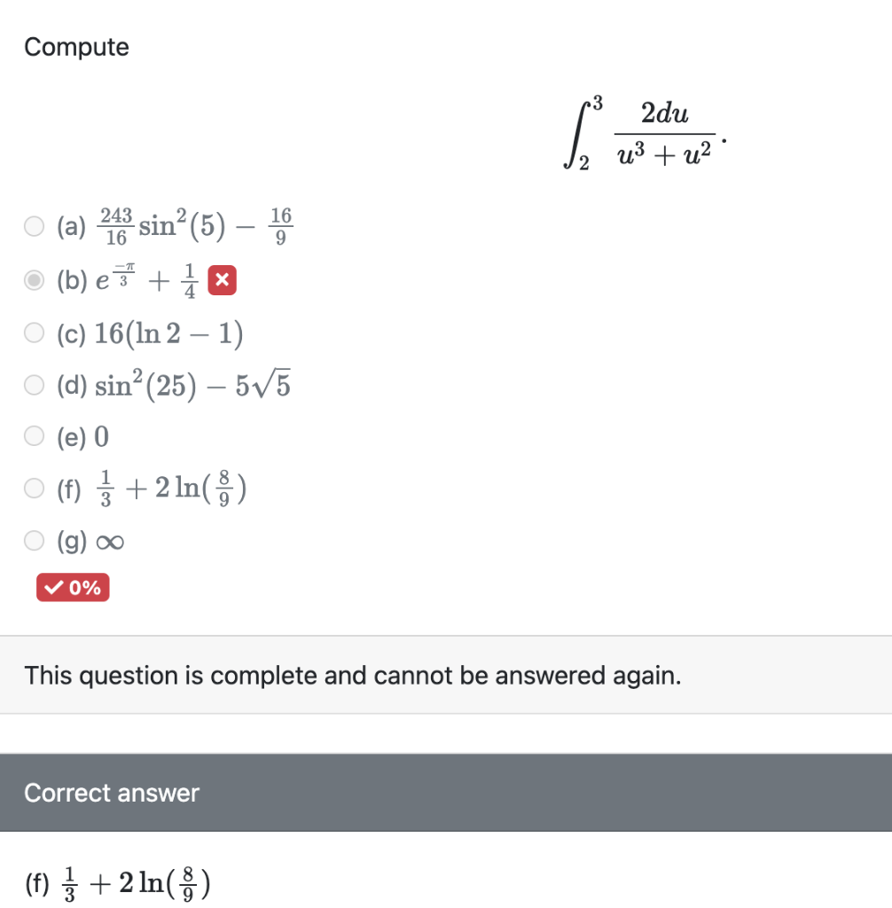 Solved Compute 3 2du 23 U2 2 H A 3 Sinº 5 19 B Chegg Com