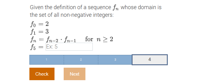 Solved Given the definition of a sequence fn whose domain is | Chegg.com