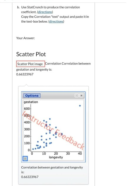 Solved B. Use StatCrunch To Produce The Correlation | Chegg.com