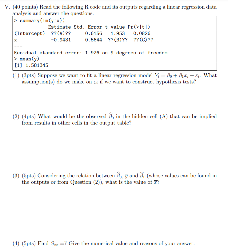 solved-40-points-read-the-following-r-code-and-its-outputs-chegg