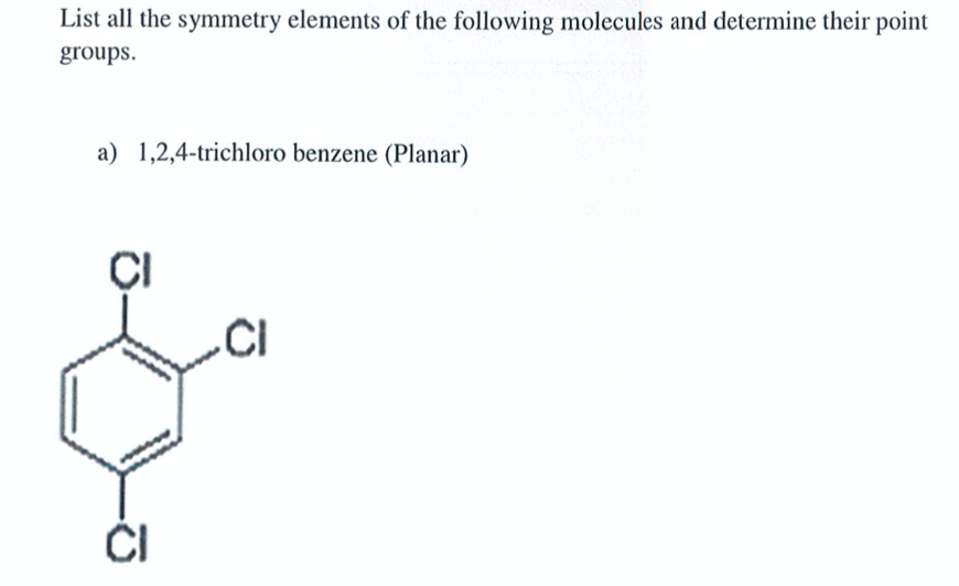 1 2 4 5 trichlorobenzene symmetry