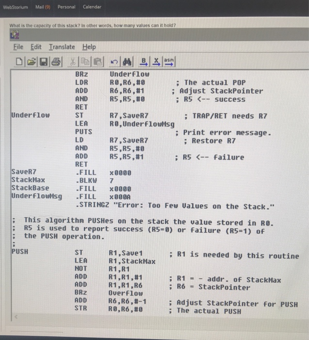 Solved In the LC-3 Calculator progran, the following line of | Chegg.com
