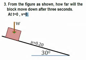 Solved 3. From the figure as shown, how far will the block | Chegg.com