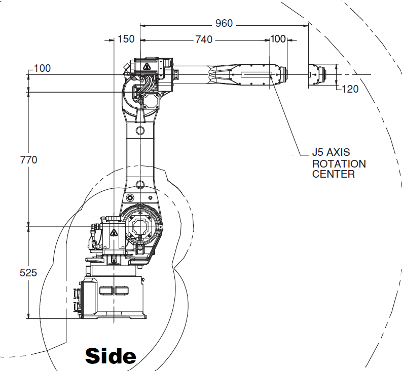 Fanuc robot 2024 2d drawing