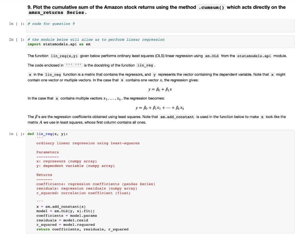 Solved J2(b) Jupyter Notebook PYTHON LINEAR ALGEBRA Jupyter | Chegg.com