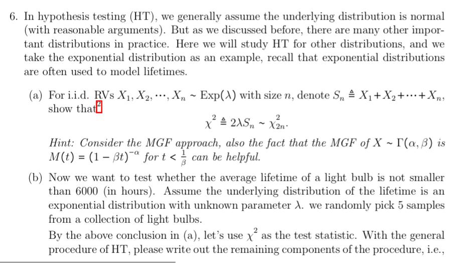 Solved In hypothesis testing (HT), we generally assume the | Chegg.com