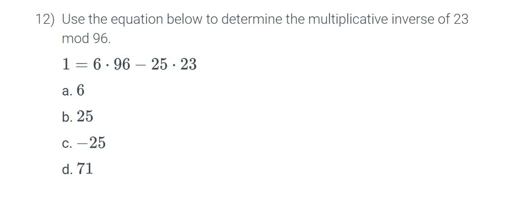 Solved 12 Use The Equation Below To Determine The 4697