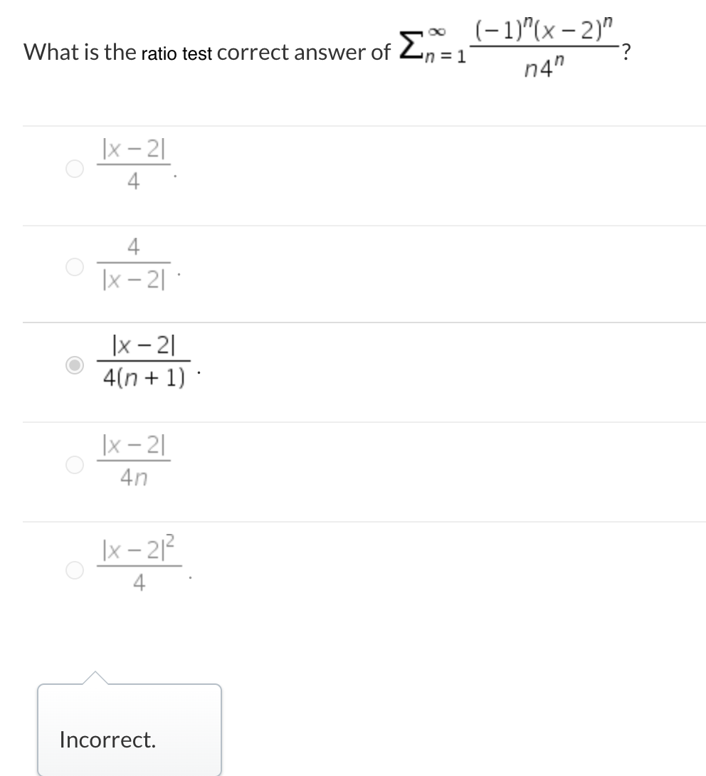 Solved Step 7 oo When x = 13, we have (x – 14)” -1 n (-1)