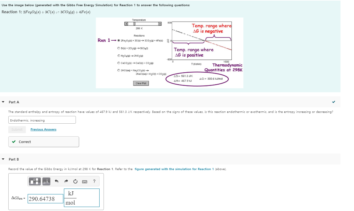 Solved Use the image below (generated with the Gibbs Free | Chegg.com