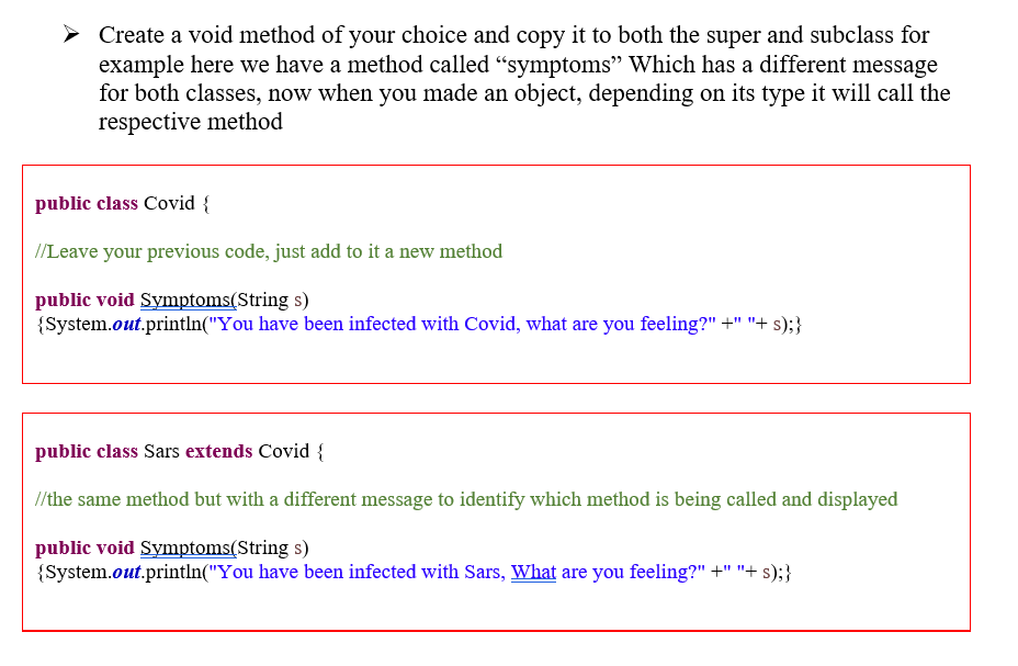 Task 2 Create a subclass based on ad police, the | Chegg.com