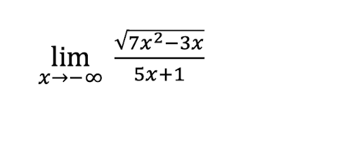 Solved limx→−∞5x+17x2−3x | Chegg.com