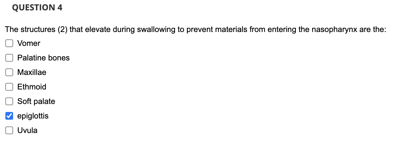 Solved QUESTION 4 The structures (2) that elevate during | Chegg.com