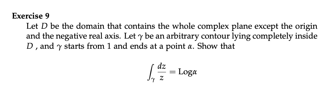 Solved Exercise 9 Let D be the domain that contains the | Chegg.com