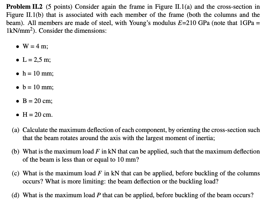 Solved Problem II.1 (5 Points) Consider The Frame In Figure | Chegg.com