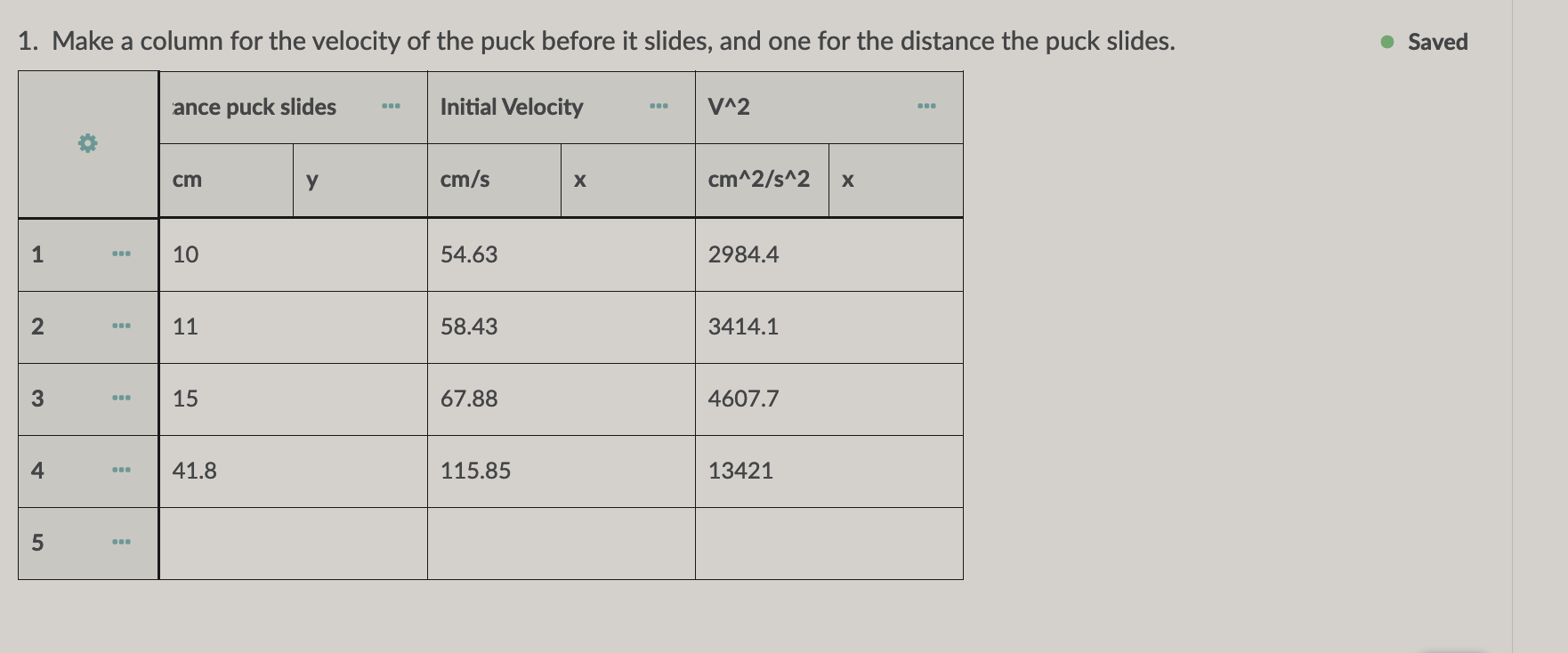 solved-1-make-a-column-for-the-velocity-of-the-puck-before-chegg