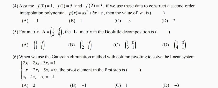 Solved Only Write The Correct Option Like A,b,c,d. No Need | Chegg.com