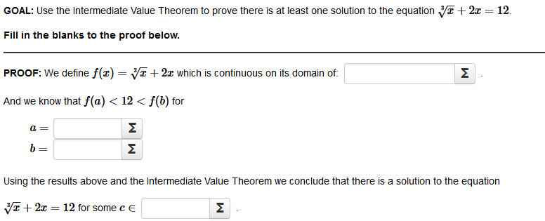 Solved GOAL: Use the Intermediate Value Theorem to prove | Chegg.com