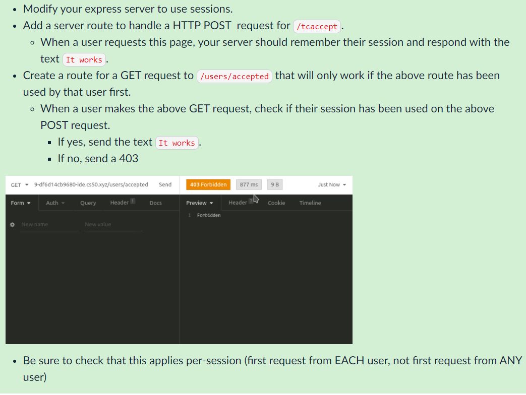 Solved • Modify your express server to use sessions. • Add a | Chegg.com