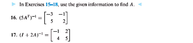 Solved In Exercises 15-18, Use The Given Information To Find | Chegg.com