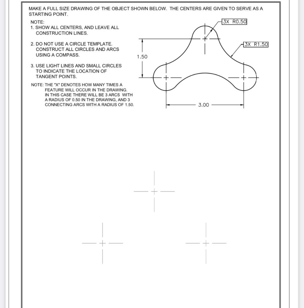 Mechanical Drafting- Circles & Circle Template 