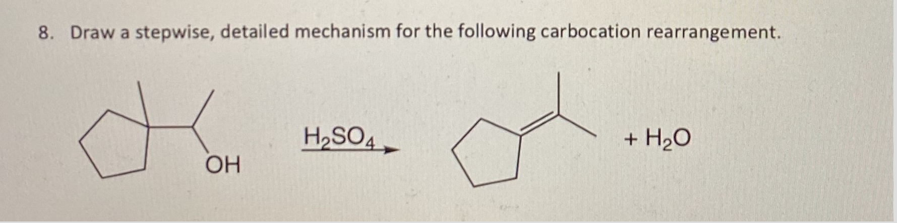 Solved 5. A. Draw the mechanism for the following E1 | Chegg.com