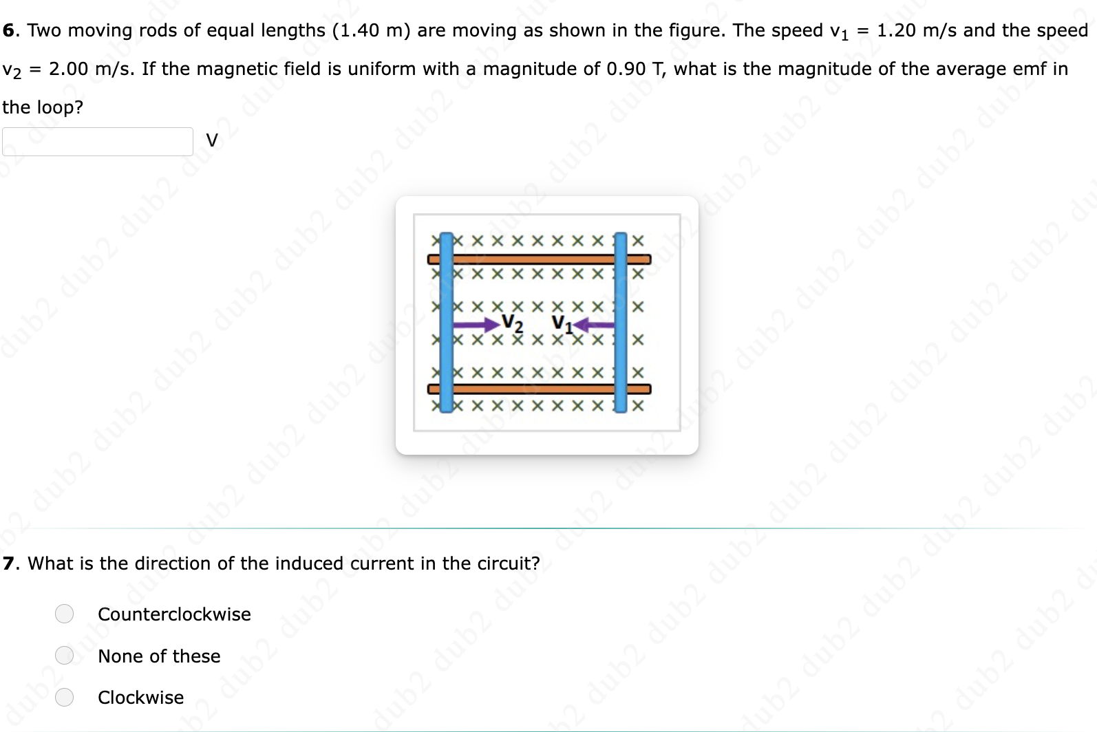 Solved 6. Two moving rods of equal lengths (1.40 m) are | Chegg.com