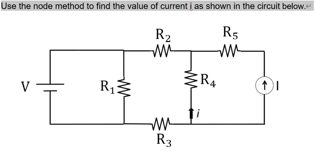 Solved Use the node method to find the value of current i as | Chegg.com