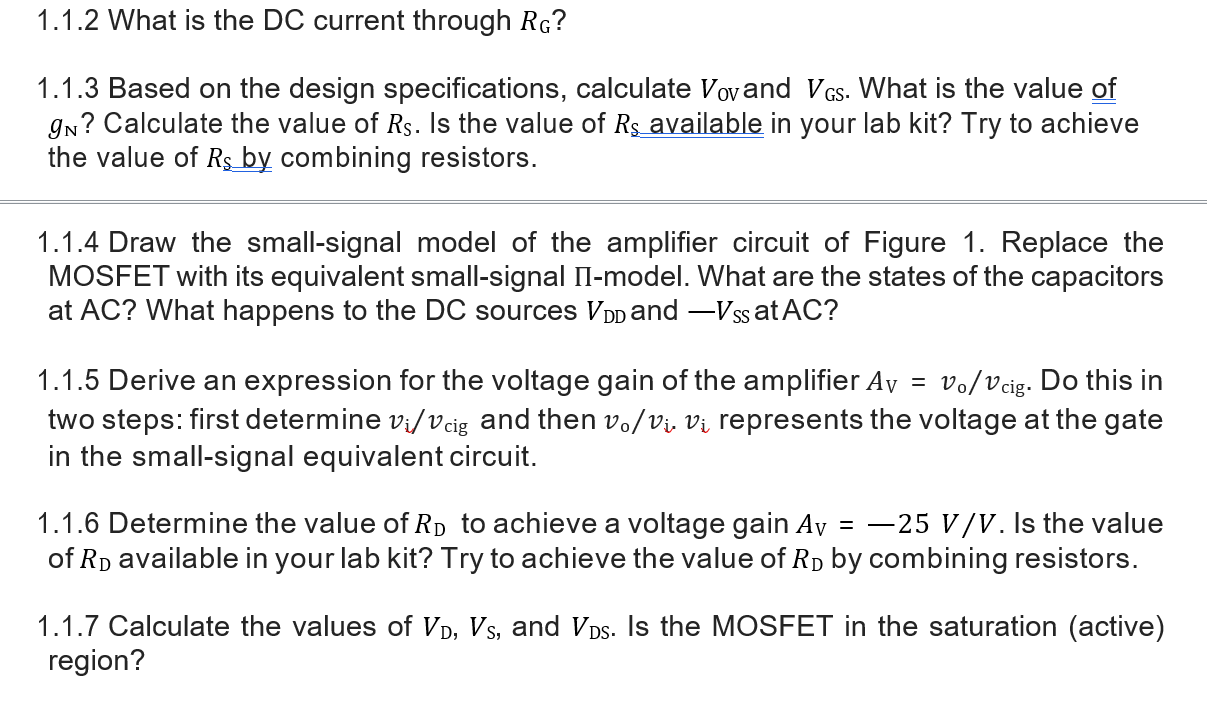 Solved Consider the common-source amplifier shown in Figure | Chegg.com