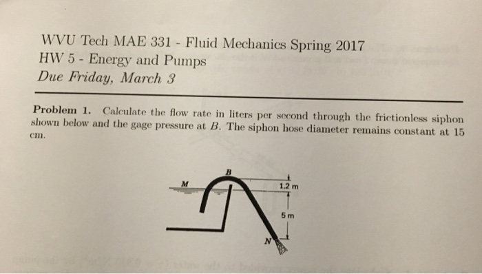 Solved Calculate the flow rate in liters per second through | Chegg.com