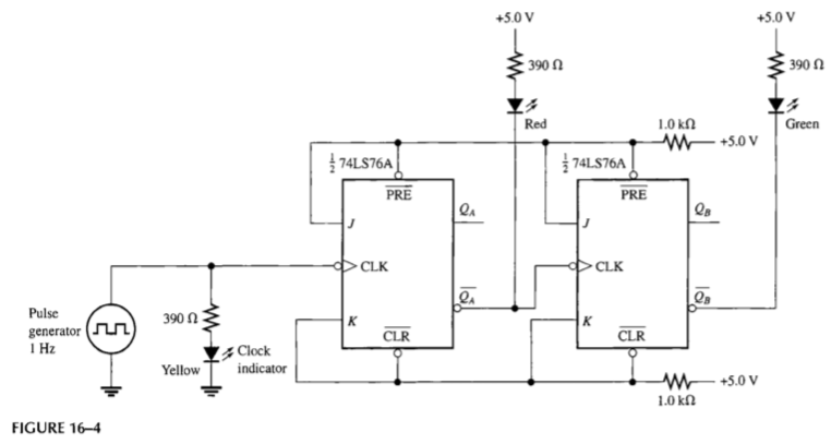 Solved Assume the green LED in Figure 16-4 is off but the | Chegg.com