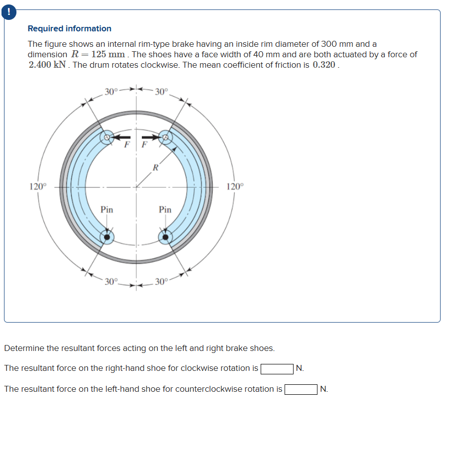 Solved !Required informationThe figure shows an internal | Chegg.com