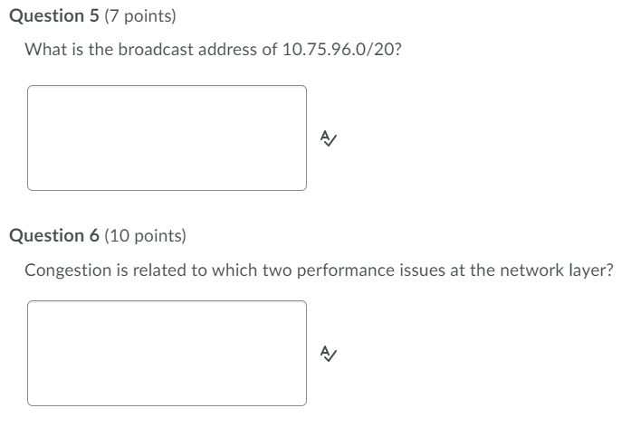 Solved Question 5 (7 Points) What Is The Broadcast Address | Chegg.com